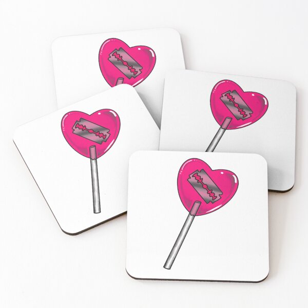Item preview, Pink Heart Razorblade Lollipop  designed and sold by WrappedPlastic.