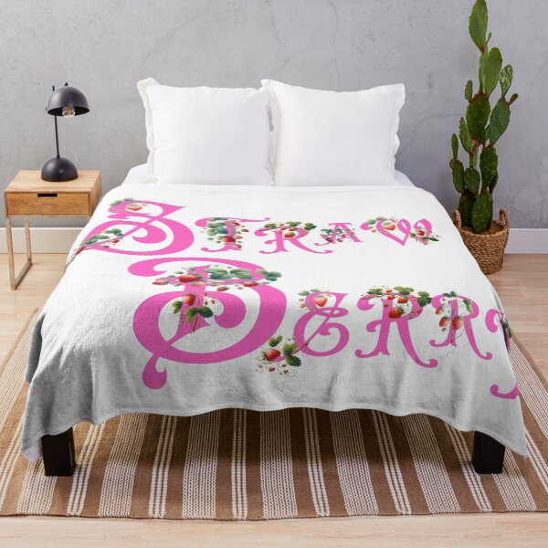 Item preview, Strawberry typography design in pink designed and sold by whee25.