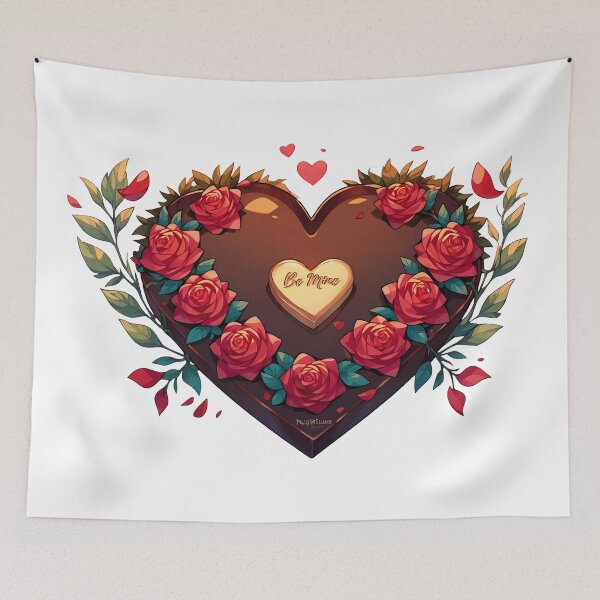 Item preview, Romantic heart with flowers designed and sold by ShizukaiNeko.