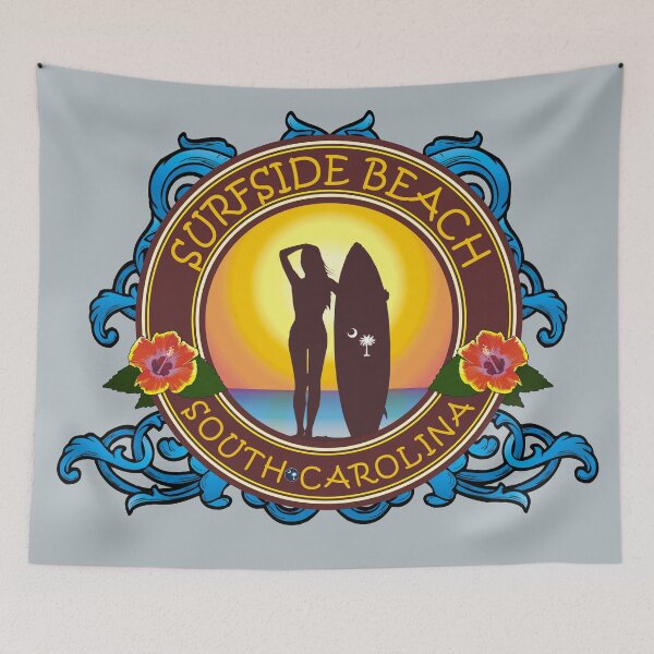 Item preview, Surfside Beach surfer girl designed and sold by studioss76.