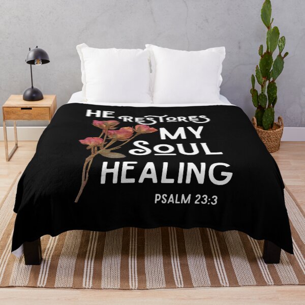 Item preview, He Restores My soul Psalm 23:3 designed and sold by SD-LA-AND-U.