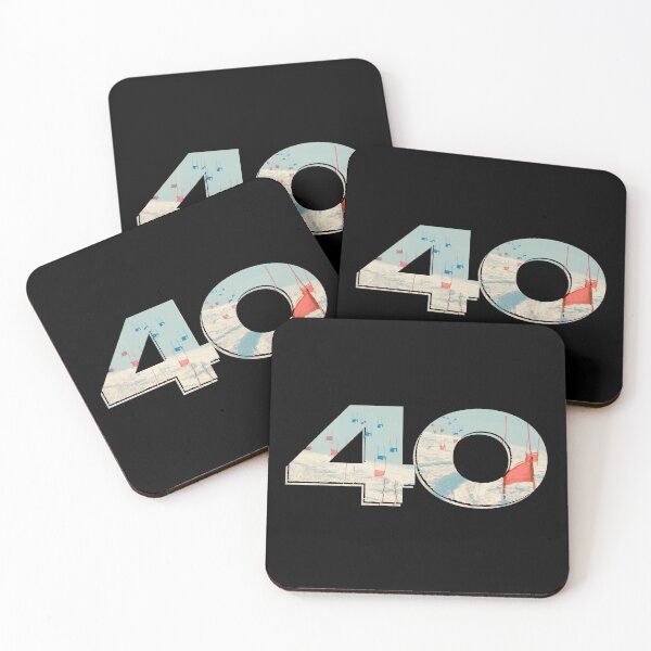 Item preview, Ski Racer 40 Years Old – Stylish Retro Minimalist Design Ski Dad -  for 40th Birthday Wishes Funny Gifts for Ski Enthusiast  designed and sold by MatthewViews.