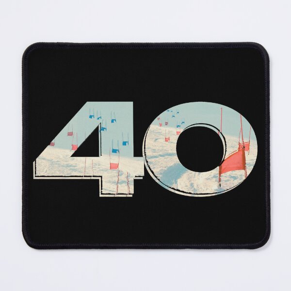 Item preview, Ski Racer 40 Years Old – Stylish Retro Minimalist Design Ski Dad -  for 40th Birthday Wishes Funny Gifts for Ski Enthusiast  designed and sold by MatthewViews.