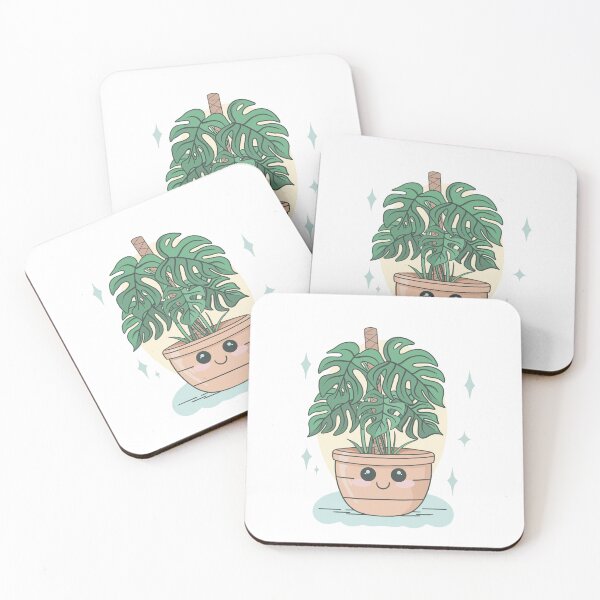 Item preview, Monstera in a happy tan pot designed and sold by Fox Swell Media.