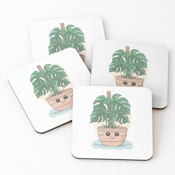 Item preview, Monstera in a happy tan pot designed and sold by Fox Swell Media.
