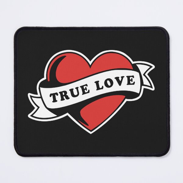 Item preview, True Love Tattoo Heart | Classic Romance Design designed and sold by cabana.space.