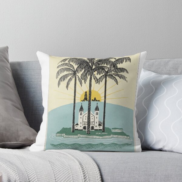Item preview, island of Malang with a church under palm trees  designed and sold by TeeARTHY.
