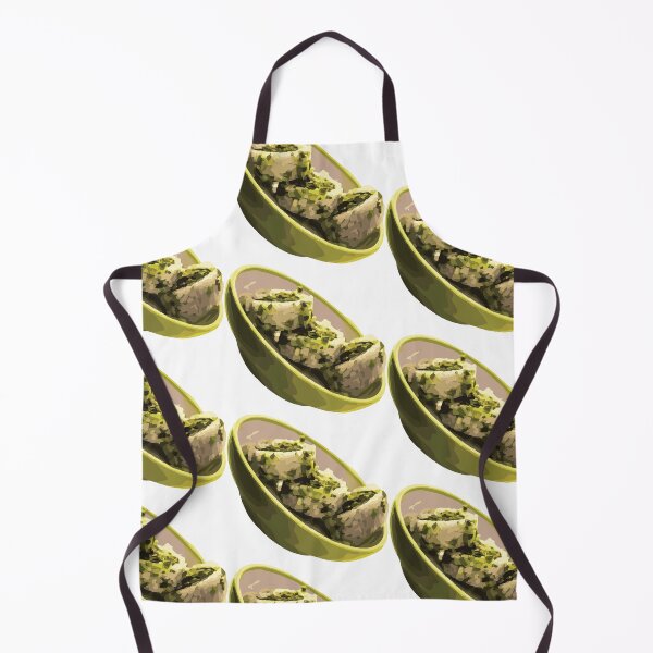 Item preview, Kawaii Uramaki Sushi on Green Plate Sticker – Cute Japanese Food Art designed and sold by QuteStuffHere.