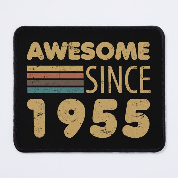 Item preview, 70th Birthday Awesome Since 1955 designed and sold by thepixelgarden.
