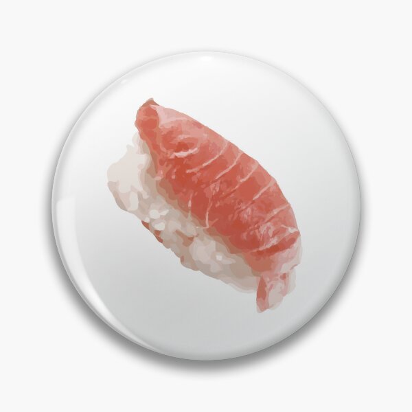 Item preview, Kawaii Tuna Sushi Sticker – Cute Japanese Food Art designed and sold by QuteStuffHere.