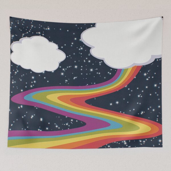 Item preview, Retro 90s 2000s Y2K Rainbow and Stars designed and sold by Skull Fern.