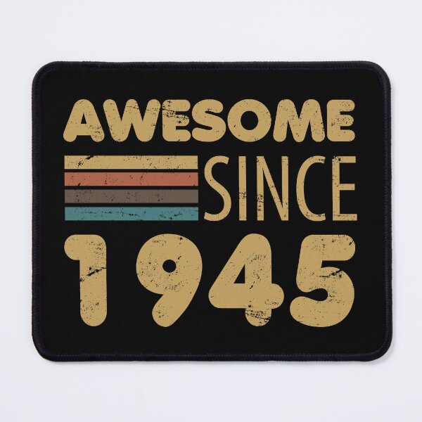 Item preview, 80th Birthday Awesome Since 1945 designed and sold by thepixelgarden.