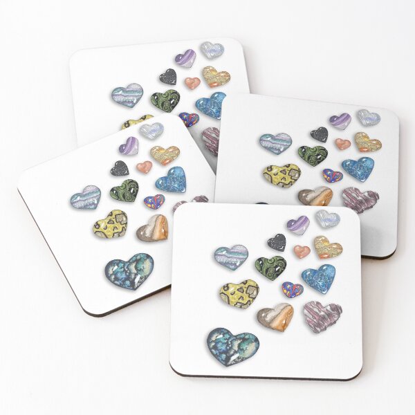 Item preview, Spilled Crystal Hearts designed and sold by MorelMeadows.