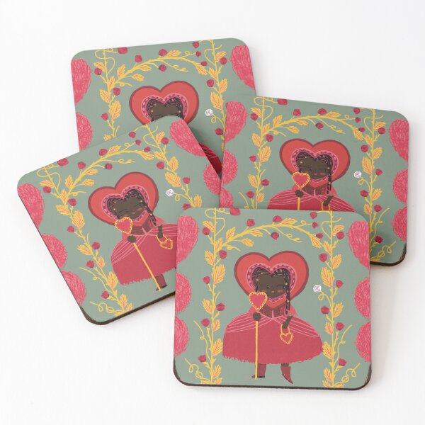 Item preview, The Enchanted Heart Queen – Whimsical Fairytale Illustration designed and sold by Jemma Jamie Skidmore.