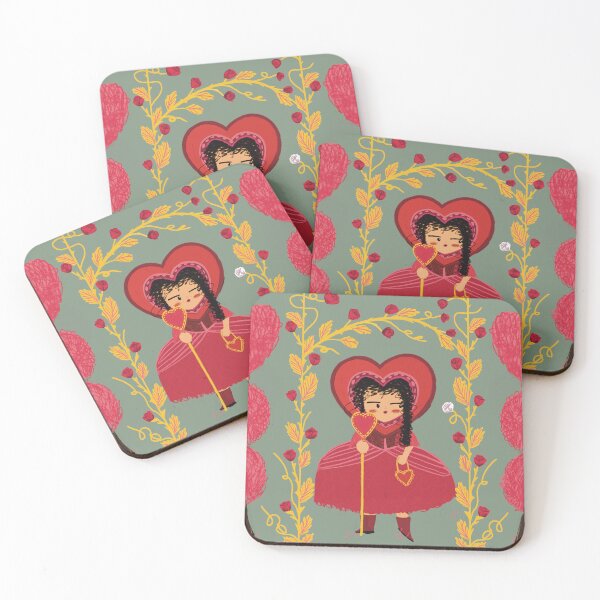 Item preview, Wonderland The Enchanted Heart Queen – Whimsical Fairytale Illustration designed and sold by Jemma Jamie Skidmore.