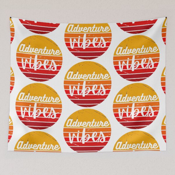 Item preview, Adventure Vibes – Retro Sunset Design designed and sold by Ink on Thread.