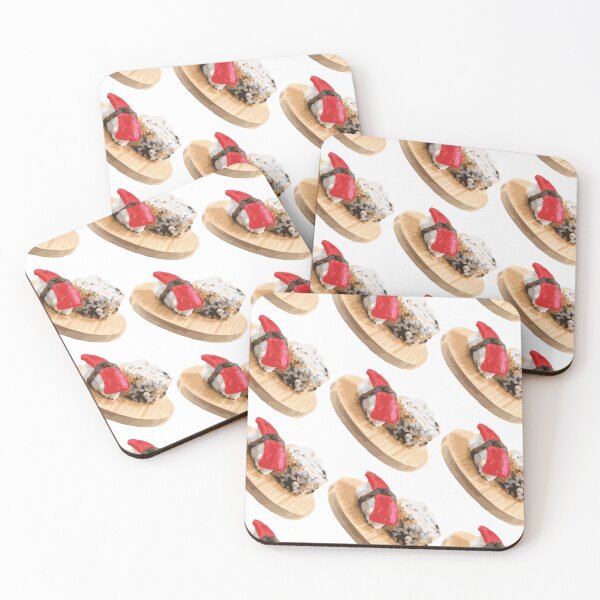 Item preview, Kawaii Sushi Platter Sticker – Cute Japanese Food Art designed and sold by QuteStuffHere.