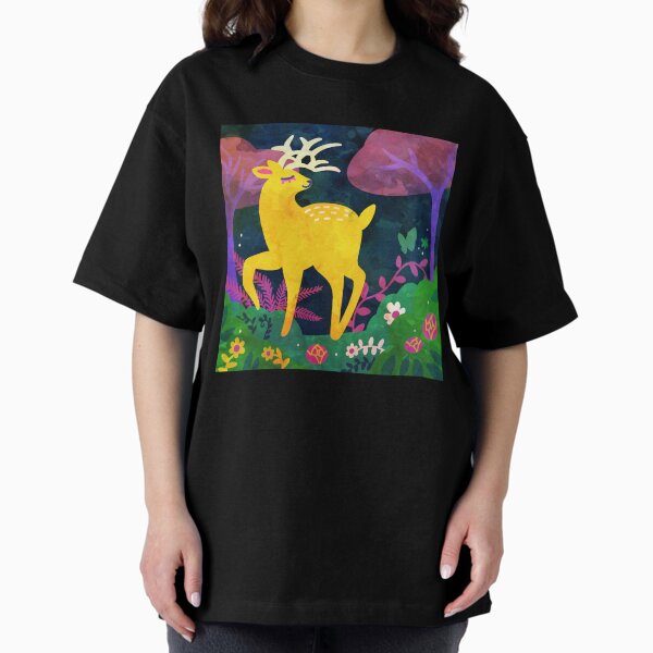 Golden Deer Oversized T-Shirt