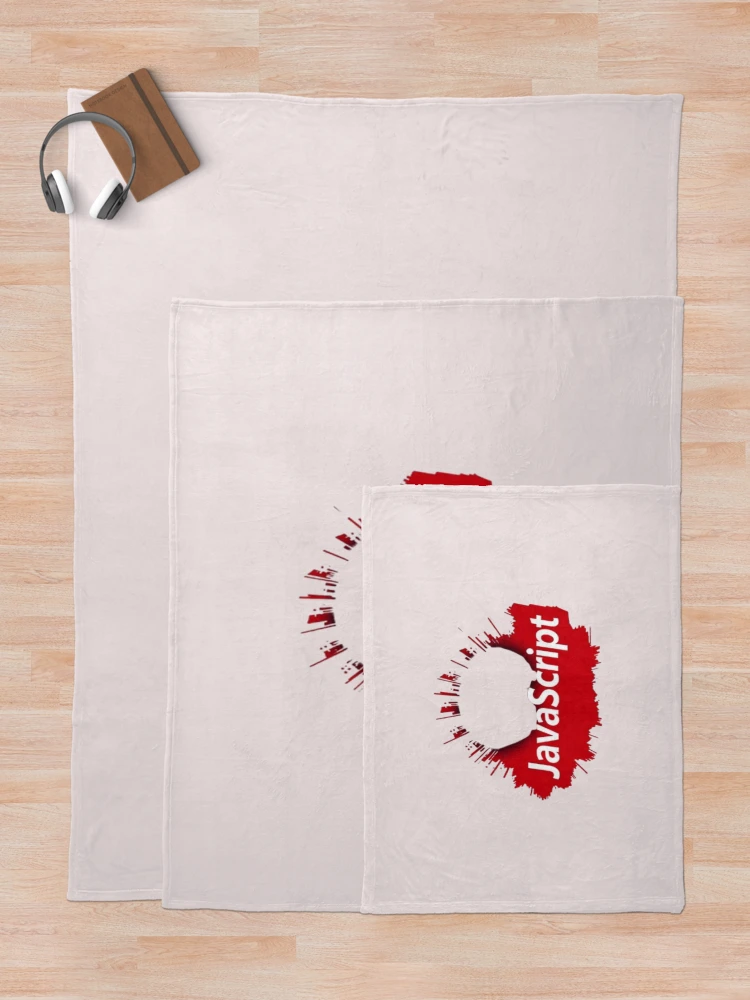 Thumbnail 5 of 6, Throw Blanket, JavaScript-Inspired Dev Tee designed and sold by ColorsSoul ⭐️⭐️⭐️⭐️⭐️.