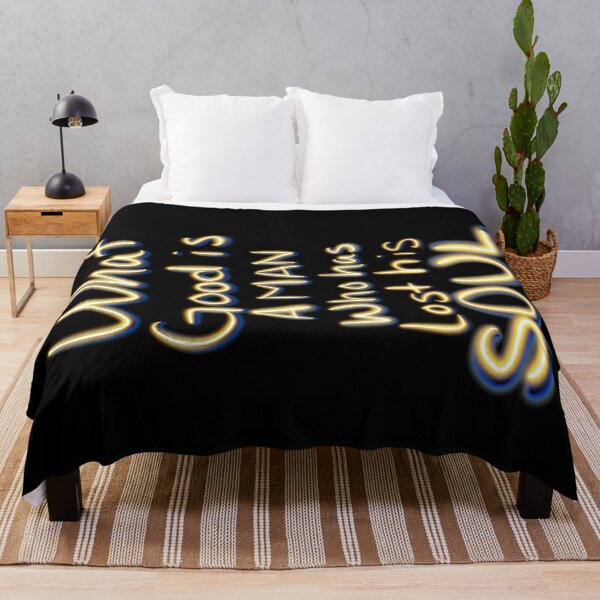 Item preview, What Good Is a Man Who Has Lost His Soul – Bold Motivational Quote designed and sold by aadventures.