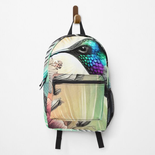 Item preview, Hummingbird Whispers A Fusion of Color and Sketch designed and sold by Diego Re.