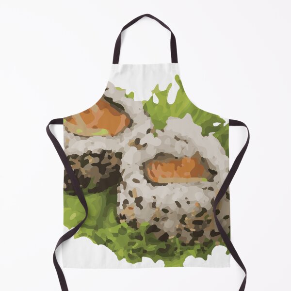 Item preview, Kawaii Sushi with Lettuce Sticker – Cute Japanese Food Art designed and sold by QuteStuffHere.