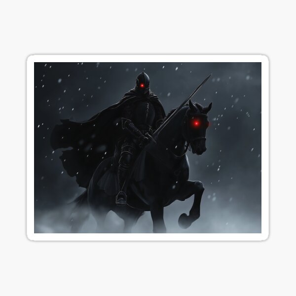 The Black Knight Winter Sticker