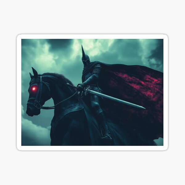 The Black Knight Rides Sticker