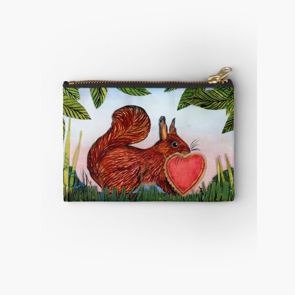 Item preview, Woodland Love – Whimsical Squirrel with Heart - Illustration Jemma Jamie Skidmore  designed and sold by Jemma Jamie Skidmore.