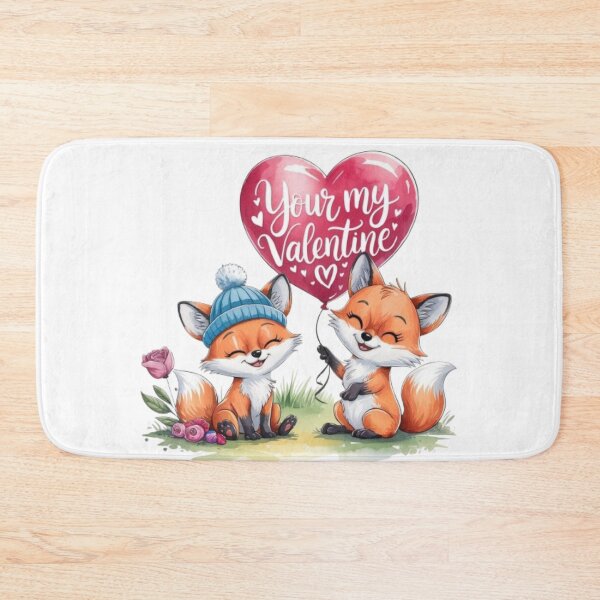 Item preview, I Choose You – Cute Foxes with Big Heart Balloon | Valentine 2025 Romantic Scene designed and sold by InspiredCreatives.