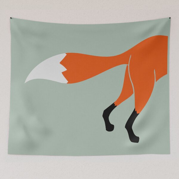 Item preview, Half Red Fox Front Part Side Face Legs Funny Comic designed and sold by shirt-o-mat.