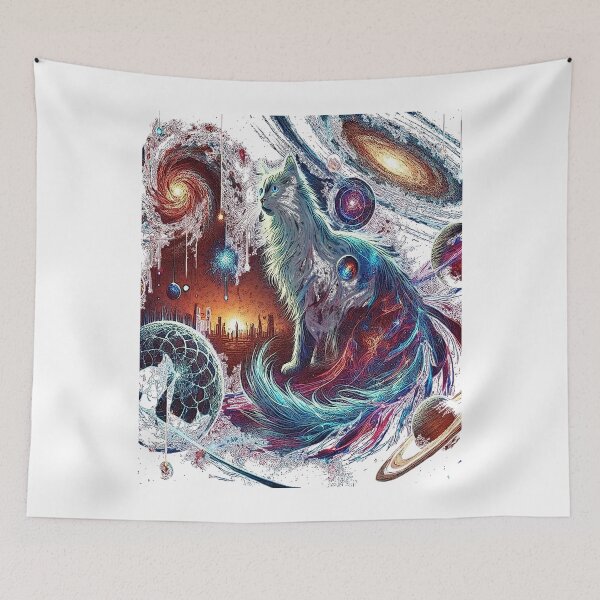Item preview, Cosmic Cat – Guardian of the Stars color adaptive designed and sold by Phoenix Créations.