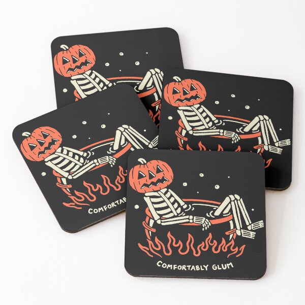 Item preview, Comfortably Glum - Spooky Vibes & Halloween Skeleton Humor designed and sold by SpookshowDesign.