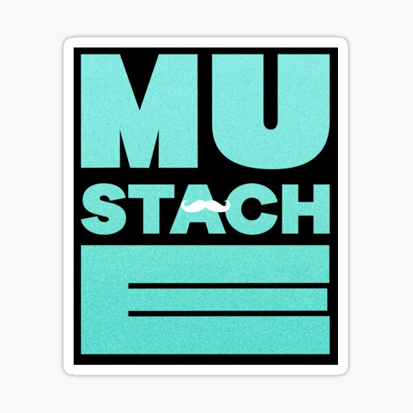 Vista previa del artículo con la obra «BIGOTE - TEXTURADO AZUL CLARO», diseñado y vendido por DJ FAKEMUSTACHE.