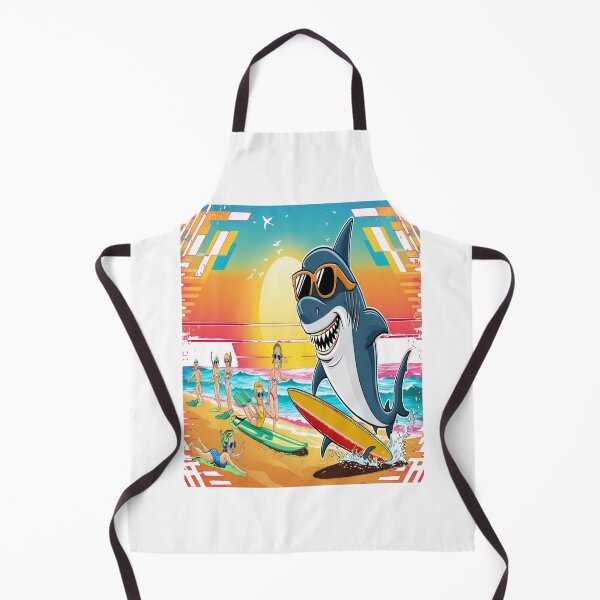 Item preview, Retro Shark Beach Party – 80s Ocean Vibes designed and sold by Phoenix Créations.