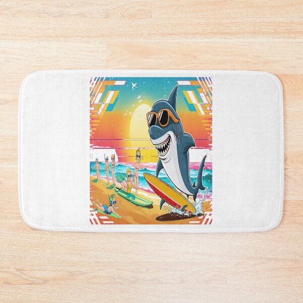 Item preview, Retro Shark Beach Party – 80s Ocean Vibes designed and sold by Phoenix Créations.