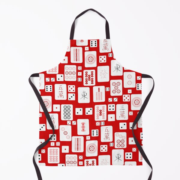 Item preview, red pink mahjong chinese tiles game asian designed and sold by Gossip Rag.