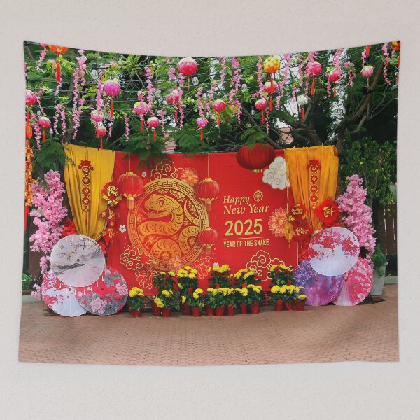 Item preview, Welcoming the Year of the Snake 2025   CHÚC MỪNG NĂM MỚI designed and sold by heatherfriedman.