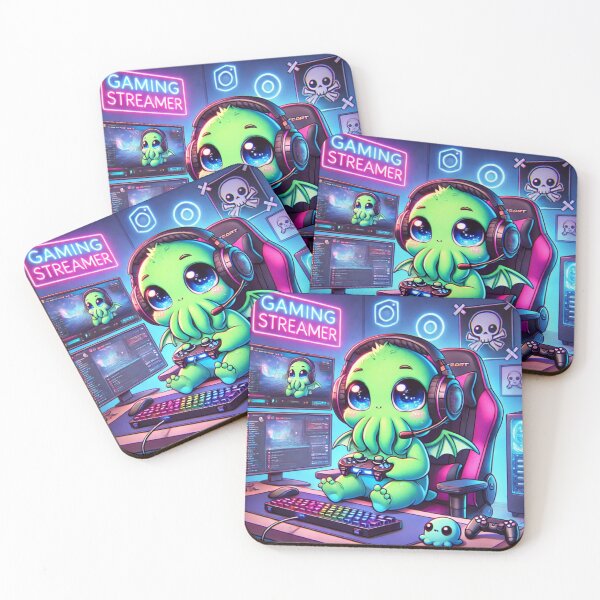 Item preview, Chibi Cthulhu Gamer Streamer designed and sold by AlejandroDigi.
