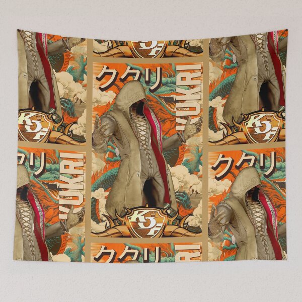 Item preview, Kukri Arcade Retro King of Fighters Gaming Art designed and sold by Back2Collage.