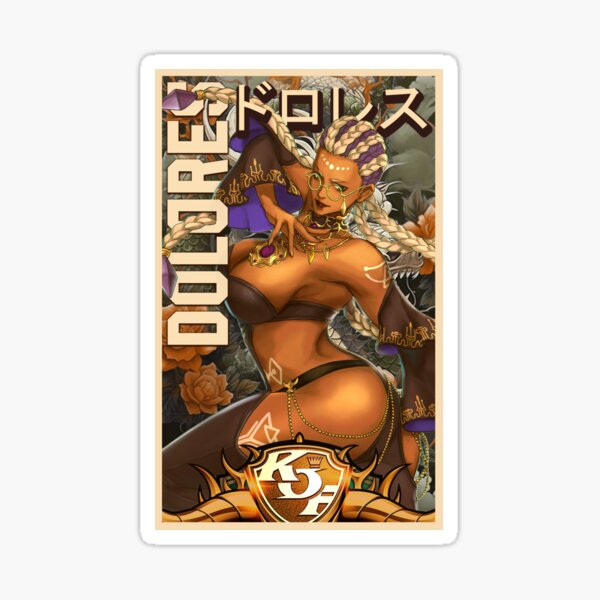 Dolores Arcade Retro King of Fighters Gaming Art Sticker