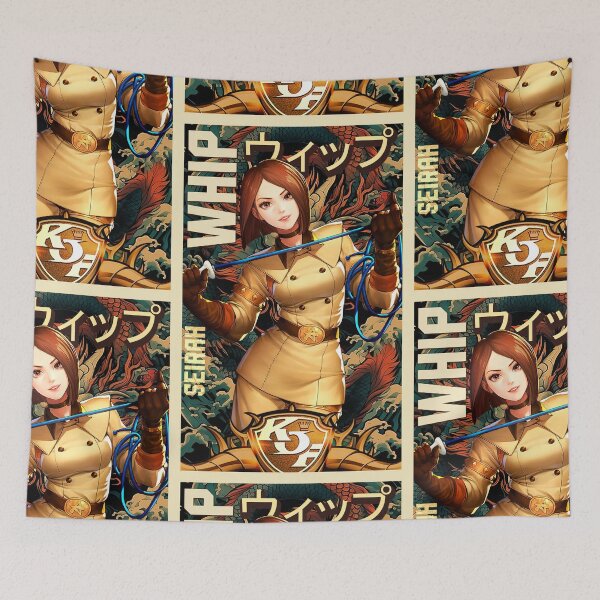Item preview, Seirah Whip Arcade Retro King of Fighters Gaming Art designed and sold by Back2Collage.