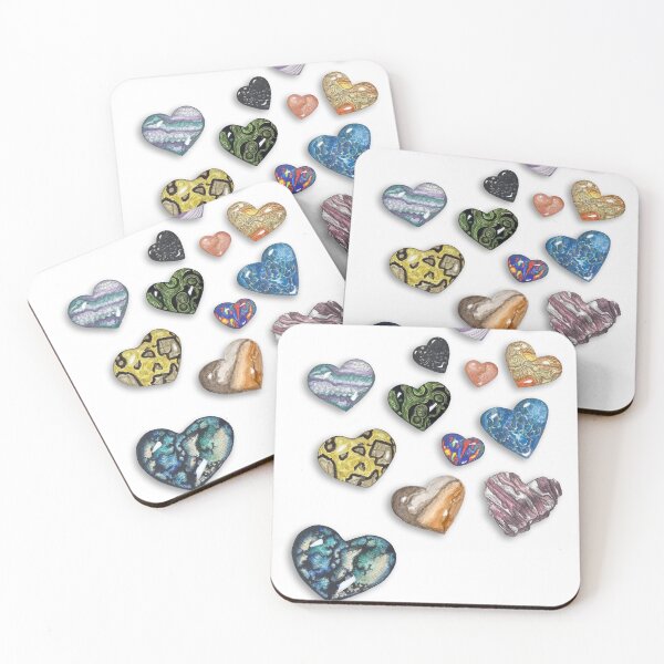 Item preview, Spilled Crystal Hearts Blank Card designed and sold by MorelMeadows.