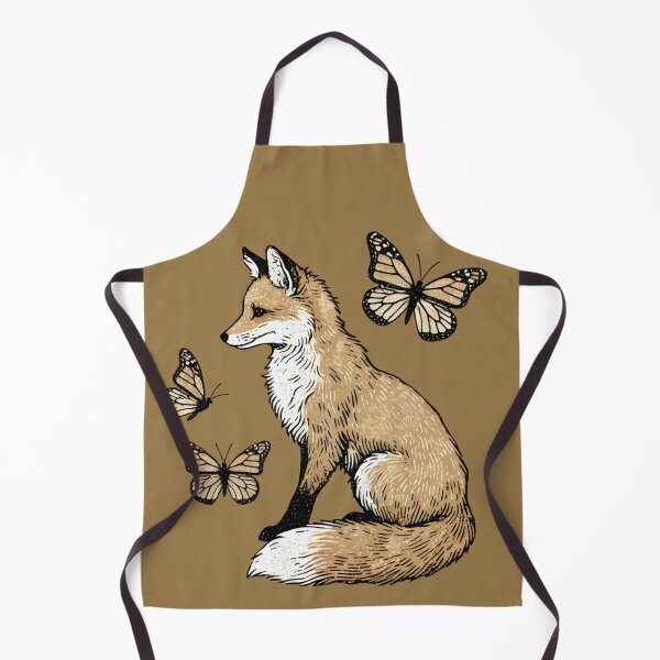 Item preview, Rustic Fox with Butterflies designed and sold by Meandmyshop.