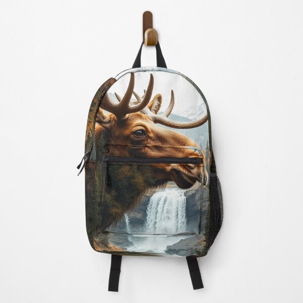 Item preview, Moose, Forest and Waterfall designed and sold by Skye Ryan-Evans.