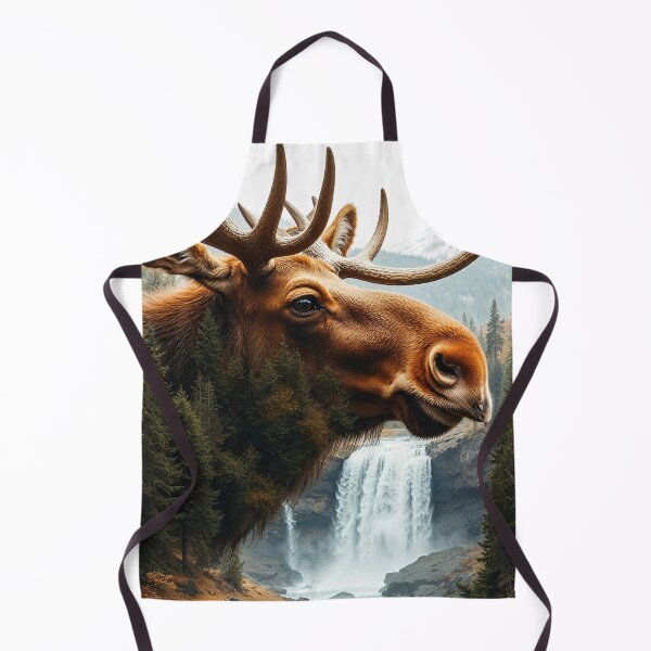 Item preview, Moose, Forest and Waterfall designed and sold by Skye Ryan-Evans.