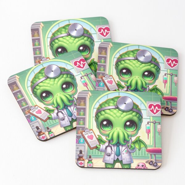 Item preview, Chibi Cthulhu Doctor – Cute Eldritch Medic designed and sold by AlejandroDigi.