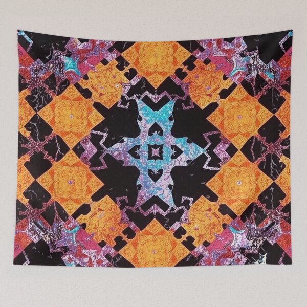 Item preview, multicoloured abstract geometric pattern designed and sold by optimusprime39.