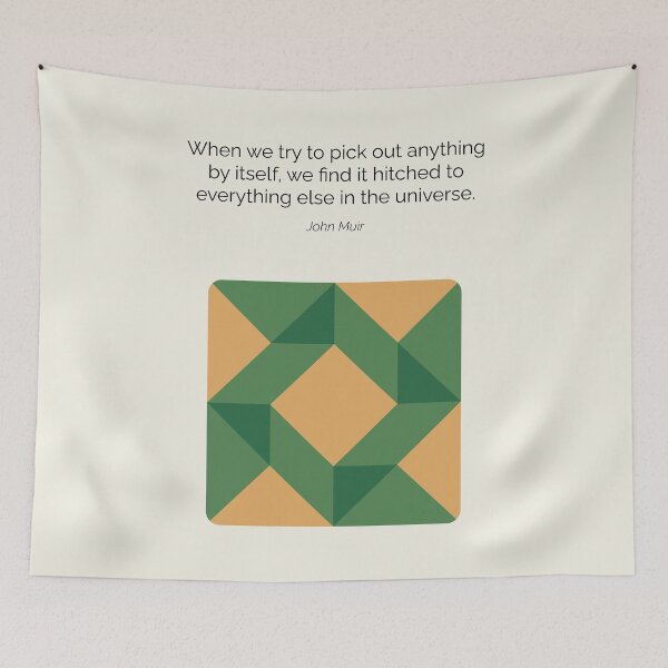 Item preview, John Muir Quote Art Hitched to Everything designed and sold by kakarikihill.