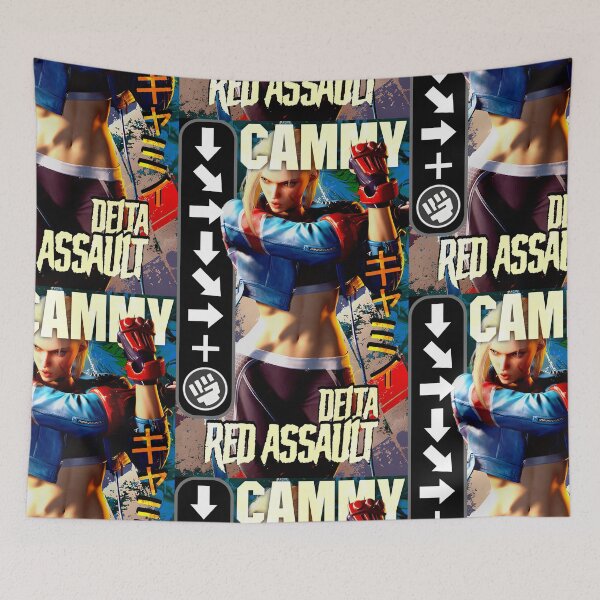 Item preview, Cammy Delta Red  Assault Retro Street Fighter Gaming Art designed and sold by Back2Collage.